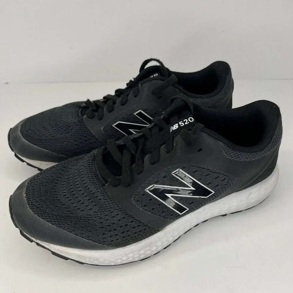New Balance 520 V7 Black Running Shoes Men's Size 8 EEEE Extra Wide Sneaker